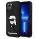 Karl Lagerfeld KLHCP14M3DRKINK iPhone 14 Plus 6.7" black/black hardcase Rubber Ikonik 3D