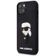 Karl Lagerfeld KLHCP14M3DRKINK iPhone 14 Plus 6.7" black/black hardcase Rubber Ikonik 3D