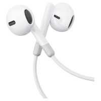 Joyroom JR-EW01 in-ear wired mini jack headphones with remote control - white