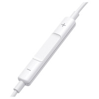 Joyroom JR-EW01 in-ear wired mini jack headphones with remote control - white