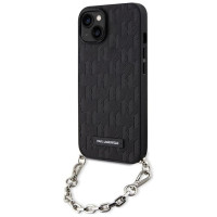 Karl Lagerfeld KLHCP14SSACKLHPK iPhone 14 6.1" black/black hardcase Saffiano Monogram Chain