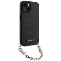 Karl Lagerfeld KLHCP14SSACKLHPK iPhone 14 6.1" black/black hardcase Saffiano Monogram Chain