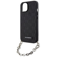 Karl Lagerfeld KLHCP14SSACKLHPK iPhone 14 6.1" black/black hardcase Saffiano Monogram Chain