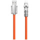 Dudao L24AL USB-A - Lightning angled cable with 180° rotation 30W 1m - orange