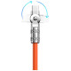 Dudao L24AL USB-A - Lightning angled cable with 180° rotation 30W 1m - orange