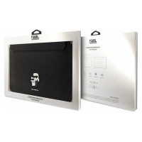Karl Lagerfeld Saffiano Karl&Choupette case for a 16" laptop - black