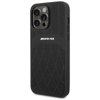 Mercedes AMG AMHMP14XOSDBK iPhone 14 Pro Max 6.7" black/black hardcase Leather Curved Lines MagSafe