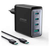 Joyroom JR-TCG04EU 100W GaN charger 3x USB-C USB-A + USB-C / USB-C cable 100W - black