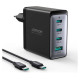 Joyroom JR-TCG04EU 100W GaN charger 3x USB-C USB-A + USB-C / USB-C cable 100W - black