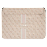 Guess 4G Printed Stripes cover for a 16" laptop - pink