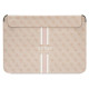 Guess 4G Printed Stripes cover for a 16" laptop - pink