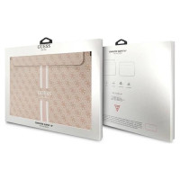 Guess 4G Printed Stripes cover for a 16" laptop - pink