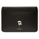 Karl Lagerfeld Saffiano Monogram Ikonik case for a 16" laptop - black