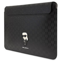 Karl Lagerfeld Saffiano Monogram Ikonik case for a 16" laptop - black