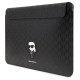 Karl Lagerfeld Saffiano Monogram Ikonik case for a 16" laptop - black
