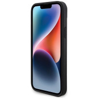 Ferrari Twist Metal Logo case for iPhone 15 Plus - black