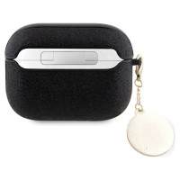Guess GUAP2PGEHCDK case for AirPods Pro 2 cover - black Fixed Glitter Heart Diamond Charm