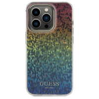 Guess IML Faceted Mirror Disco Iridescent case for iPhone 15 Pro - multicolored