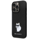 Karl Lagerfeld KLHCP13LSMHCNPK case for iPhone 13 Pro / 13 - black Silicone C Metal Pin