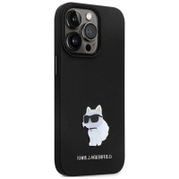 Karl Lagerfeld KLHCP13LSMHCNPK case for iPhone 13 Pro / 13 - black Silicone C Metal Pin