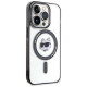 Karl Lagerfeld IML Choupette's Head MagSafe case for iPhone 15 Pro - transparent