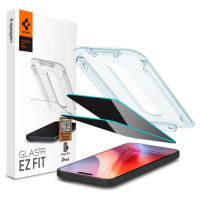 Spigen Glas.tR EzFit Privacy Tempered Glass for iPhone 15/16 with Adapter (2 pcs.)