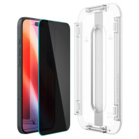 Spigen Glas.tR EzFit Privacy Tempered Glass for iPhone 15/16 with Adapter (2 pcs.)