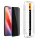 Spigen Glas.tR EzFit Privacy Tempered Glass for iPhone 15/16 with Adapter (2 pcs.)