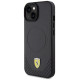 Ferrari FEHMP15SPTEK iPhone 15 6.1" black/black hardcase Carbon Metal Logo MagSafe