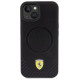 Ferrari FEHMP15SPTEK iPhone 15 6.1" black/black hardcase Carbon Metal Logo MagSafe
