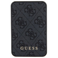 Guess Powerbank 15W GUPB5LP4GEGK 5000mAh black/black 4G Leather Metal Logo