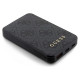 Guess Powerbank 15W GUPB5LP4GEGK 5000mAh black/black 4G Leather Metal Logo