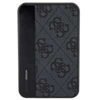 Guess Powerbank 15W GUPB5LP4GEGK 5000mAh black/black 4G Leather Metal Logo