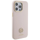 Guess Silicone Logo Strass 4G Case for iPhone 15 Pro Max - Pink