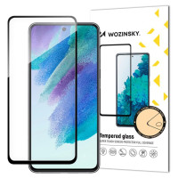 Wozinsky Durable Wozinsky Full Glue Tempered Glass for Samsung S23 FE Full Screen with Frame - Black