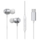 Joyroom JR-EC06 USB-C in-ear headphones - silver