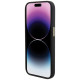 Guess Silicone Logo Strass 4G case for iPhone 15 Pro Max - black