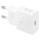 Samsung EP-T2510NWEGEU 25W SFC USB-C GaN wall charger - white