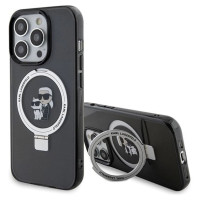Karl Lagerfeld KLHMP13LHMRSKCK iPhone 13 Pro 6.1" black/black hardcase Ring Stand Karl&Choupette MagSafe