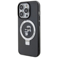 Karl Lagerfeld KLHMP13LHMRSKCK iPhone 13 Pro 6.1" black/black hardcase Ring Stand Karl&Choupette MagSafe