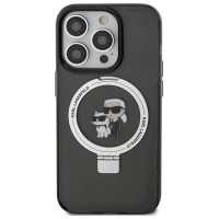 Karl Lagerfeld KLHMP13LHMRSKCK iPhone 13 Pro 6.1" black/black hardcase Ring Stand Karl&Choupette MagSafe