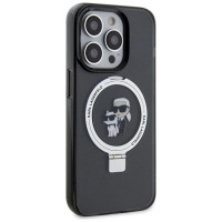 Karl Lagerfeld KLHMP13LHMRSKCK iPhone 13 Pro 6.1" black/black hardcase Ring Stand Karl&Choupette MagSafe