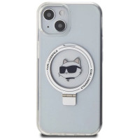 Karl Lagerfeld KLHMP15SHMRSCHH iPhone 15 6.1" white/white hardcase Ring Stand Choupette Head MagSafe