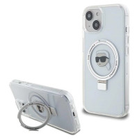 Karl Lagerfeld KLHMP15SHMRSKHH iPhone 15 6.1" white/white hardcase Ring Stand Karl Head MagSafe