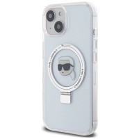 Karl Lagerfeld KLHMP15SHMRSKHH iPhone 15 6.1" white/white hardcase Ring Stand Karl Head MagSafe