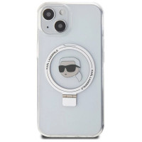 Karl Lagerfeld KLHMP15SHMRSKHH iPhone 15 6.1" white/white hardcase Ring Stand Karl Head MagSafe