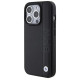 BMW Leather Textured & Stripe case for iPhone 15 Pro - black