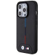 BMW Quilted Tricolor MagSafe case for iPhone 15 Pro - black