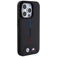 BMW Quilted Tricolor MagSafe case for iPhone 15 Pro - black