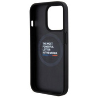 BMW Quilted Tricolor MagSafe case for iPhone 15 Pro - black
